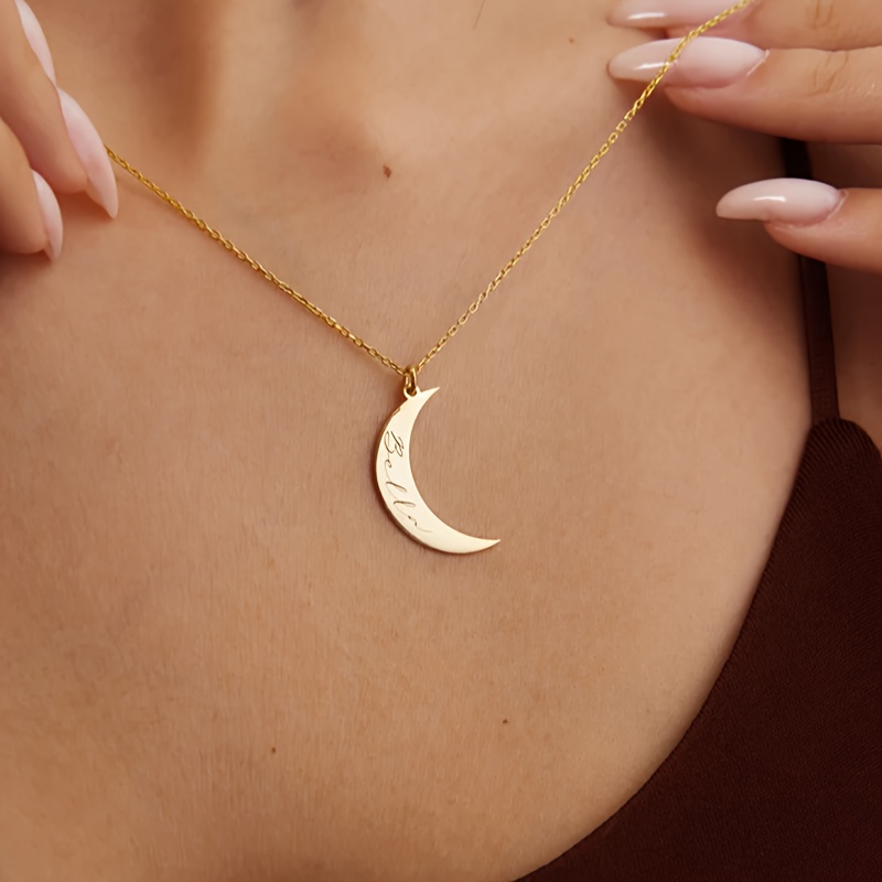 Custom Name Women's 18K Golden Plated Pendant Necklace